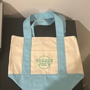 Trader Joe's Blue and White Tote Bag